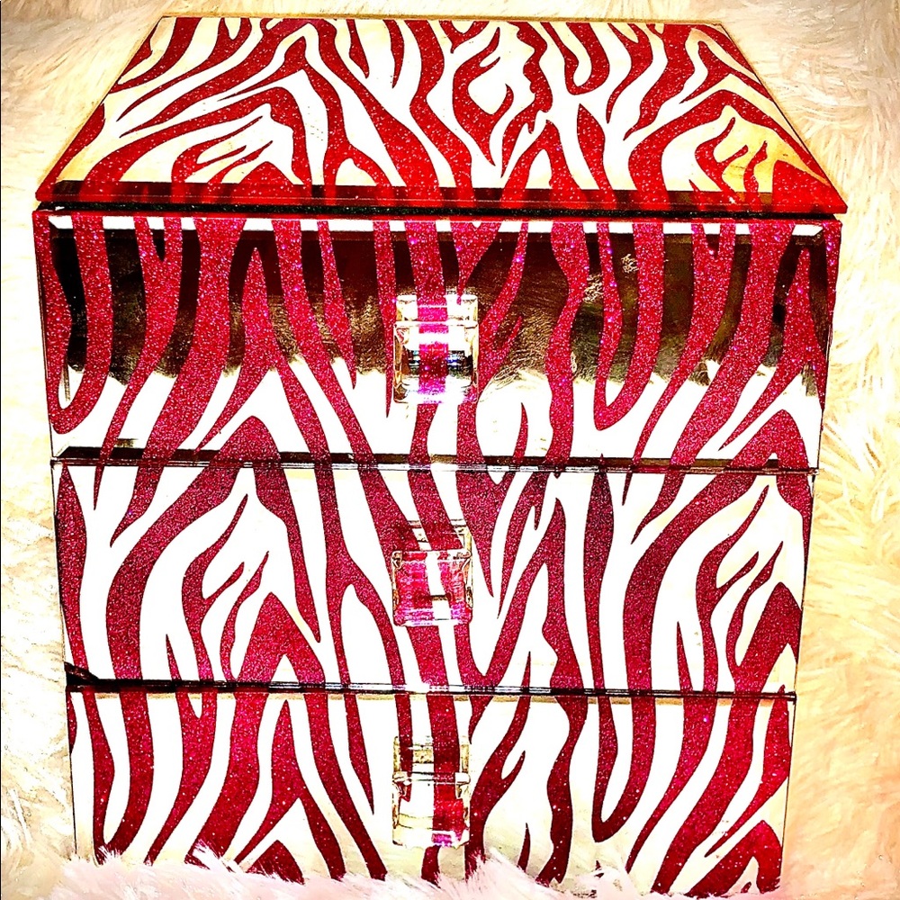 Glittered Jewelry Mirror Box